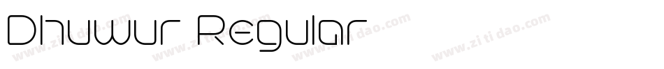 Dhuwur Regular字体转换